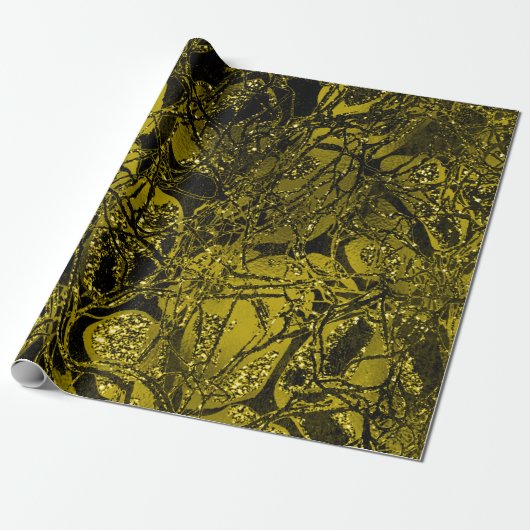 Anatomie Natuur Cel Mint Mustard Chartreuse Cadeaupapier (Uitgerold)