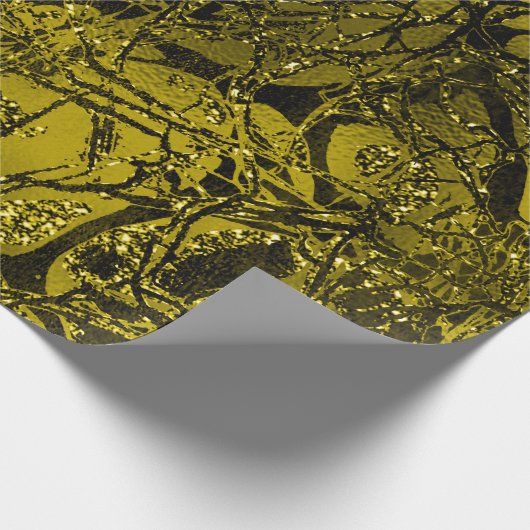 Anatomie Natuur Cel Mint Mustard Chartreuse Cadeaupapier (Hoek)