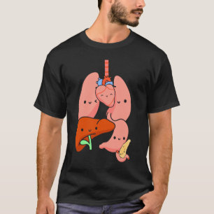 Anatomie Physiology Heart Lungs Vital Organs Illus T-shirt