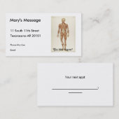 Anatomie Posterior Afsprakenkaartje (Voorkant / Achterkant)