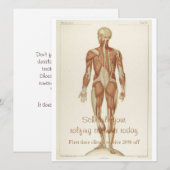 Anatomie Posterior Kaart (Voorkant / Achterkant)