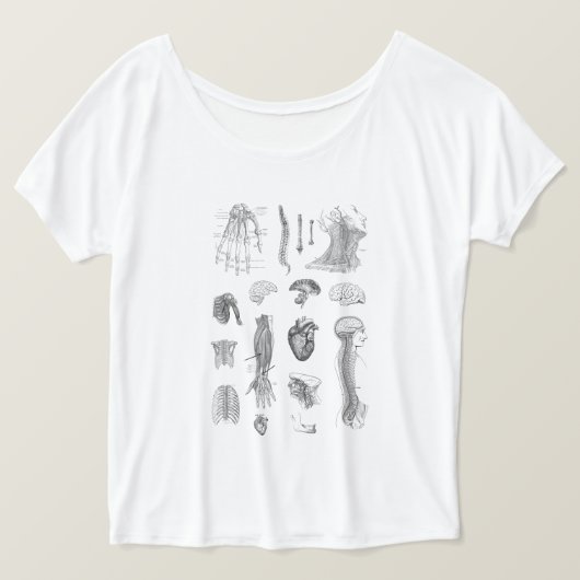  Anatomie Print T-shirt (Design voorkant)