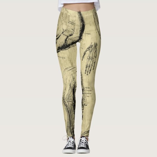 Anatomie printLeggings Leggings (Voorkant)
