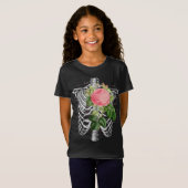 anatomie | Ribben met Bloemen T-shirt (Voorkant volledig)
