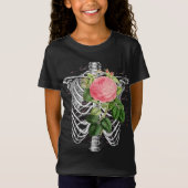  anatomie | Ribben met Bloemen T-shirt (Voorkant)