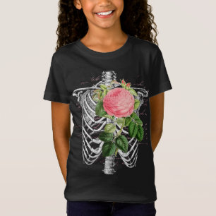  anatomie   Ribben met Bloemen T-shirt