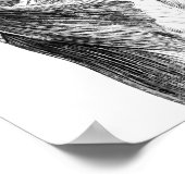  anatomie | Rugspieren (ongeveer 1852) | B/W Poster (Hoek)