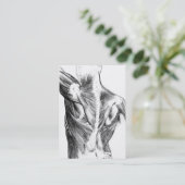  anatomie | Rugspieren (ongeveer 1852) | B/W Visitekaartje (Staand voorkant)