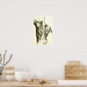  anatomie | Rugspieren (ongeveer 1852) Poster (Keuken)