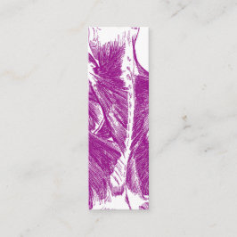  anatomie | Rugspieren | Paars Mini Visitekaartje