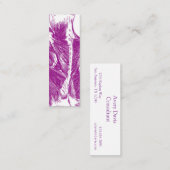  anatomie | Rugspieren | Paars Mini Visitekaartje (Voorkant / Achterkant)