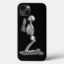 Anatomie Skelet Illustratie Zwart iPhone 16 Plus Hoesje