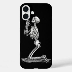 Anatomie Skelet Illustratie Zwart iPhone 16 Plus Hoesje