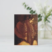Anatomie/skelet van Vrouw RugBriefkaart Briefkaart (Staand voorkant)