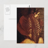 Anatomie/skelet van Vrouw RugBriefkaart Briefkaart (Voorkant / Achterkant)