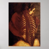 Anatomie/skelet van Vrouw RugPoster Poster (Voorkant)