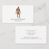Anatomie Spieren Chiropractor Visitekaartje (Voorkant / Achterkant)