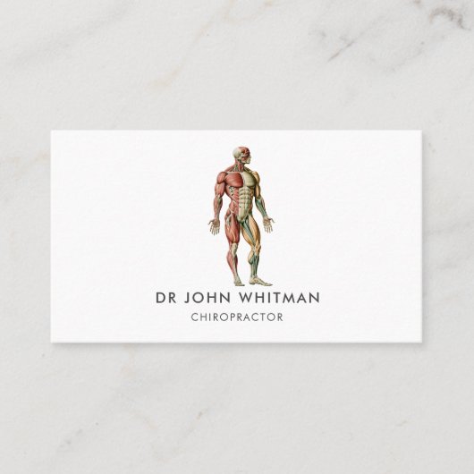 Anatomie Spieren Chiropractor Visitekaartje (Voorkant)