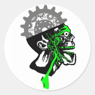  Anatomie - Steampunk Gears Skull Stickers