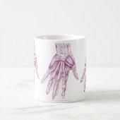  anatomie Tekenhandspieren Paars Koffiemok (Center)