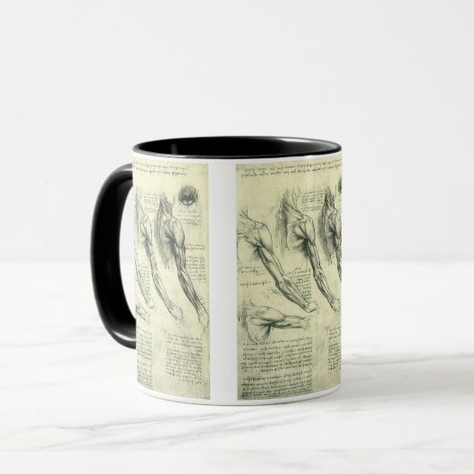 Anatomie van arm en schouder door Leonardo da Vinc Mok (Voorkant links)