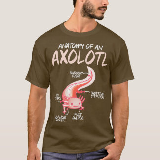 Anatomie van Axolotl-Kinder veeteelt voor gezelsch T-shirt