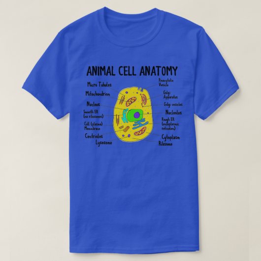 Anatomie van bioloog uit diercellen t-shirt (Design voorkant)