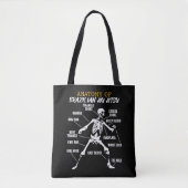 Anatomie van Braziliaanse Jiu Jitsu Fighter Skelet Tote Bag (Voorkant)