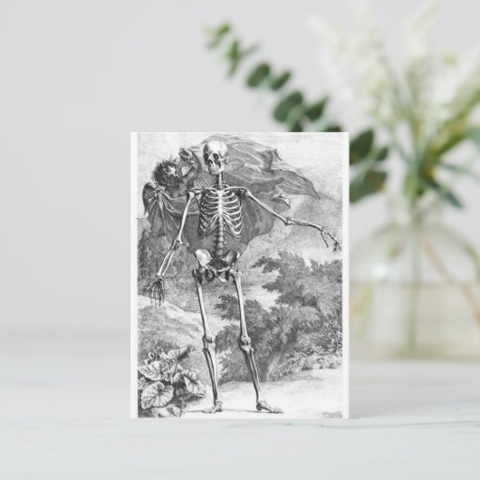 Anatomie van briefkaart van van de van de doden (Staand voorkant)