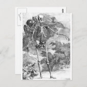 Anatomie van briefkaart van   van de  van de doden (Voorkant / Achterkant)