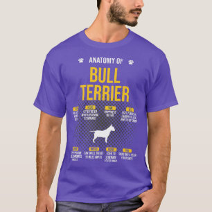 Anatomie van bull Terrier Hondenliefhebber  T-shirt