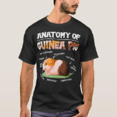 Anatomie van cavia's van paardenbont t-shirt (Voorkant)