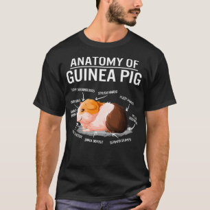 Anatomie van cavia's van paardenbont t-shirt