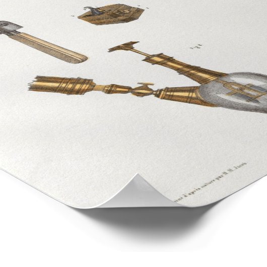 anatomie van chirurgische medische instrumenten poster (Hoek)