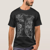 Anatomie van Cranium Neuroscience Gift T-shirt (Voorkant)
