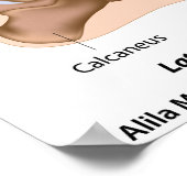 anatomie van de enkelgewrichten, gelabeld schema. poster (Hoek)