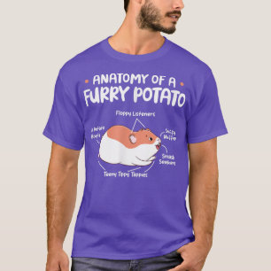 Anatomie van de "Furry Potato Guinea Pig Rodent Ka T-shirt