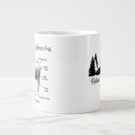 Anatomie van de kasjmiergeit - Mok Jumbo (Voorkant)