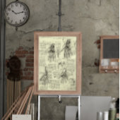 Anatomie van de menselijke hand door Leonardo da V Poster