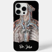 Anatomie van de menselijke keel, nek, borstkas en  Case-Mate iPhone case (Achterkant)