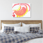 Anatomie van de menselijke maag canvas afdruk (Insitu (Slaapkamer))