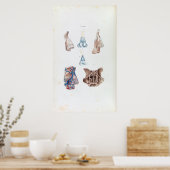anatomie van de menselijke neus en Sinussen Poster (Keuken)