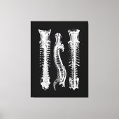Anatomie van de menselijke wervelkolom Grote Canva Canvas Afdruk (Voorkant)