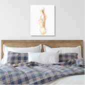 Anatomie van de menselijke wervelkolom, linker zij canvas afdruk (Insitu (Slaapkamer))
