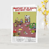 Anatomie van de Partij van de Verjaardag van een Kaart (Gele Bloem)