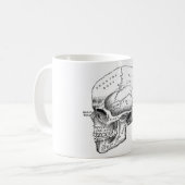 Anatomie van de schedel koffiemok (Voorkant links)