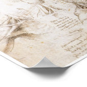 Anatomie van de Schouder, Leonardo da Vinci Poster (Hoek)