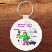 Anatomie van de sleutelketen van Hockey Mam Sleutelhanger (Voorkant)