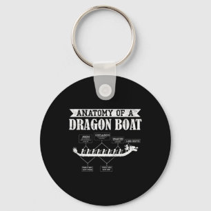 Anatomie van Dragon Boat Racing Liefhebber Boten R Sleutelhanger