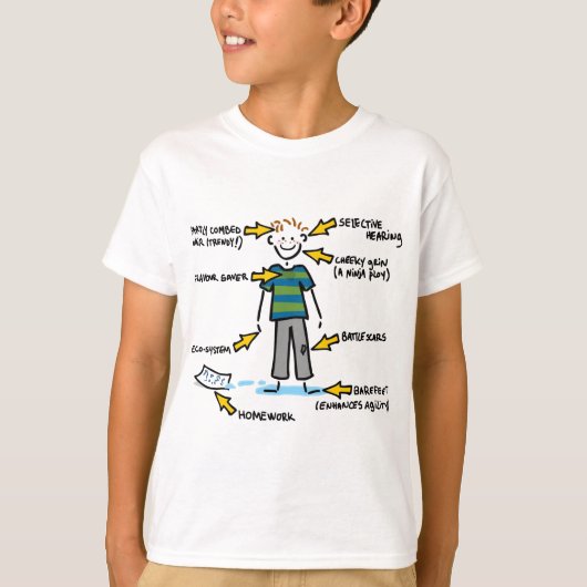 Anatomie van een 10-jarige BOY T-shirt (Voorkant)
